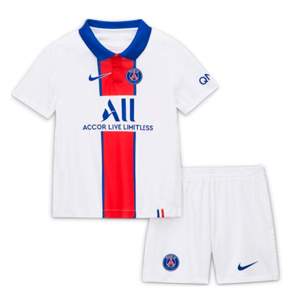 Maglia Paris Saint Germain 2ª Bambino 2020-2021 Bianco